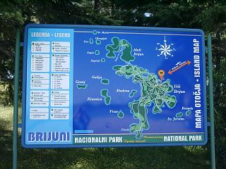 Übersichtskarte Brijuni-Inseln